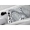 Kingston Brass KS5561PKL Duchess Widespread Bathroom Faucet W/ Brass Pop-Up, Chrome KS5561PKL - alternate 2